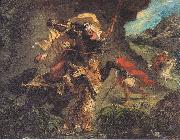 Eugene Delacroix Tiger Hunt china oil painting artist